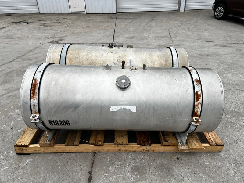 150 gallon Saddle Diesel Tanks w/Mounts, 80" L x 30" width x 40" H, 2011