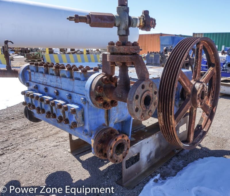 330 GPM @ 1420 psi, National #267Q-6M, Quintuplex Production Pump, 6" stroke, 3" plungers, 4" suction, 3"