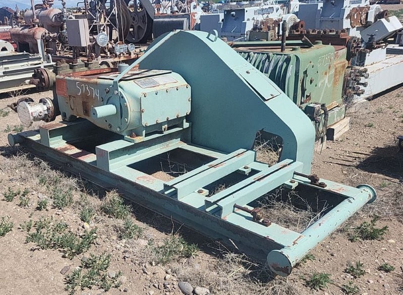 131 GPM @ 1205 psi, Gardner Denver #TDDA-GD-100T, Triplex Production Pump, 4" stroke, 2.75" plungers, 4"