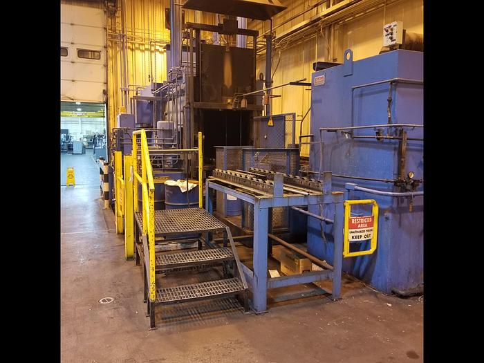 36" width x 48" L x 36" H Surface Combustion Combustion Super Allcase integral quench furnace, 1750&deg;F