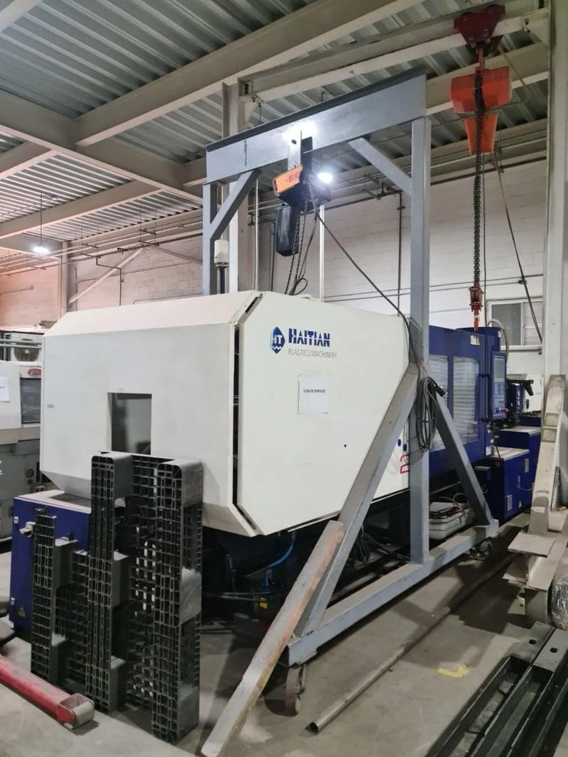 360 Ton, 31.4 oz., Haitian #MA-3200/1700, servo-hydraulic horizontal plastic injection molder,, 26.77" x