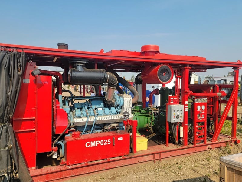 200 psi, Sullair #DC-1800/200, Air Compressor, 1-Stage, 3" connection, 1762 hours