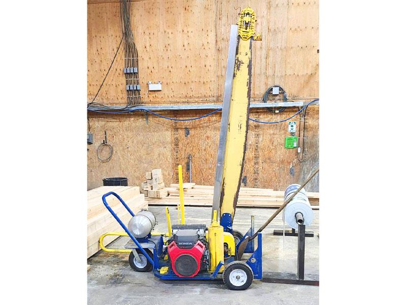 L-M Equipment #200-MP-7-SS, Portable Yard Saw, 48" x 52" cut capacity, 7' DEP Saw bar, 0.404" Pitchsaw chain