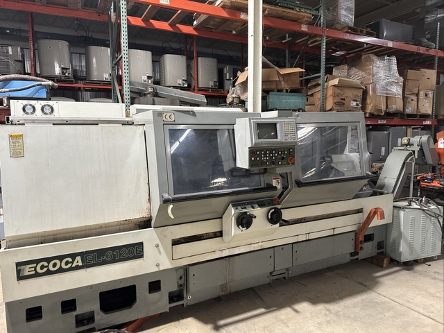 Ecoca #EL-6120E, cnc flatbed lathe, 24-5/32