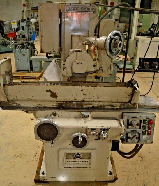 12" x 30" Gallmeyer & Livingston #480, surface grinder, 14" x 1-1/2" x 5" wheel, 1750 RPM, 17-1/8" throat