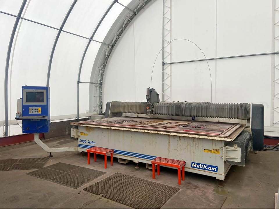 Multicam #3000-Series, waterjet, 50 HP, 80" X, 144" Y, 8" Z, 2013
