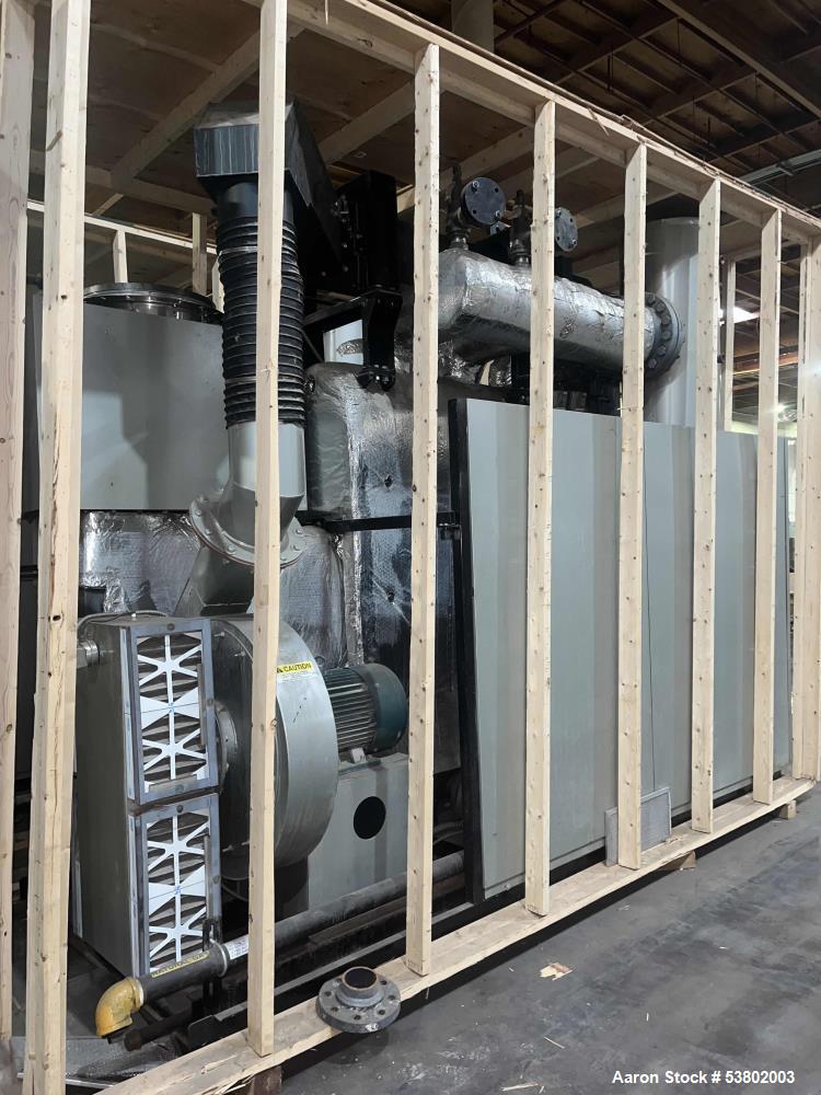 300 HP Miura #LXH-300, high-pressure, gas-fired steam Boiler, ater Tube, (BHP). Rated 30 psi. producing an