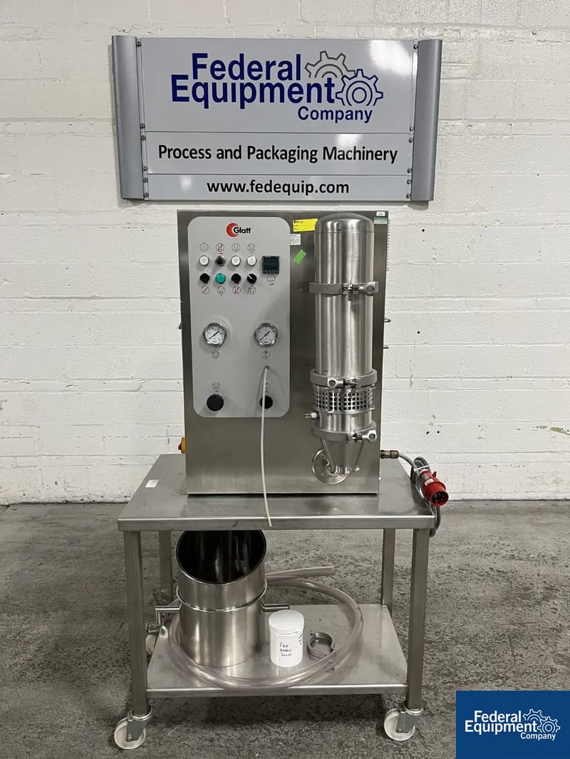 Glatt #MINI-GLATT, fluid bed dryer system, 1/2 phase, 220-230 V., 16 Amp, 2003