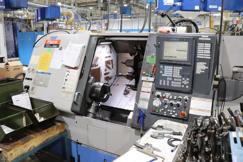 Mazak #Super-Quick-Turn-200, CNC turning center, Mazatrol PC-Fusion CNC Control, 2000
