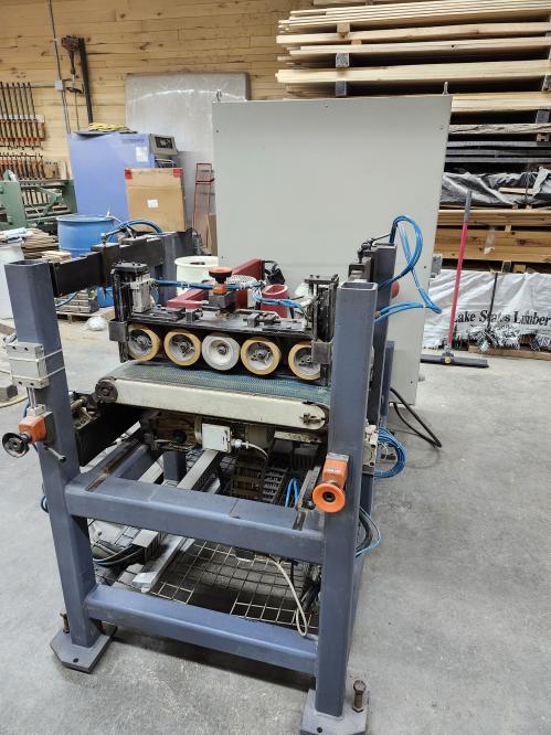 Friulmac #Randomat-E, End Matcher, 1-3/16" to 9-7/8" width, 3/8" to 1-3/16" thick, (2) 5.5 HP, 2002