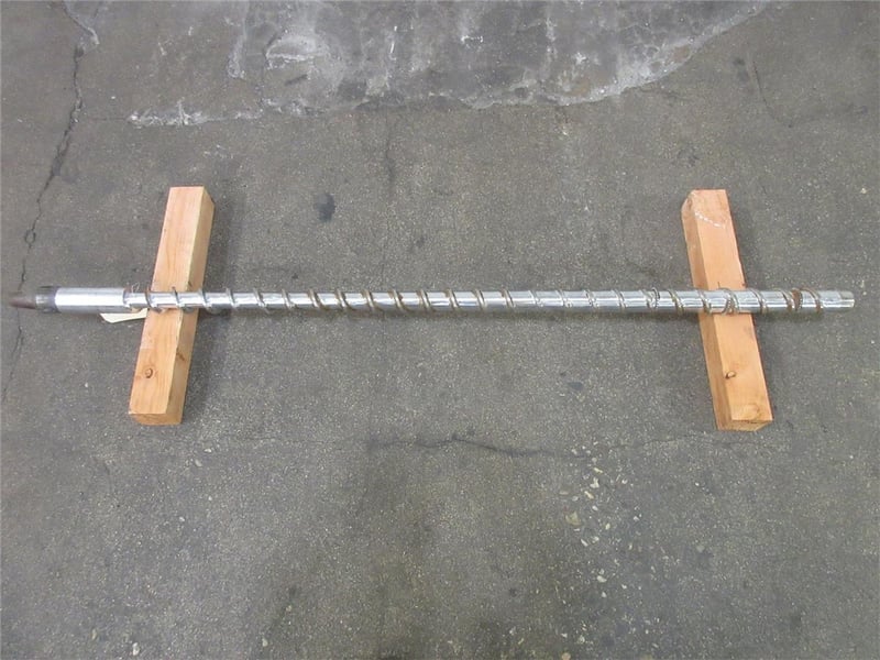 2.5" Davis Standard, shank style extruder screw, 24:1 L/D, mixing pins