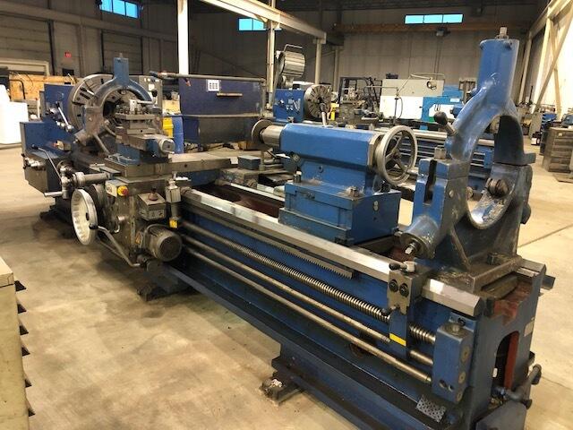 33" x 118" Ryazan #16K40-3, Manual Engine Lathes, 19.1" socs, 4.1" bore, 10-1250 RPM, DIN-11 taper, 20.4 HP