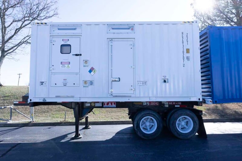 545 KW Caterpillar #C18, Mobile Generator Set, Diesel, 480V, 12434 hours, 2007