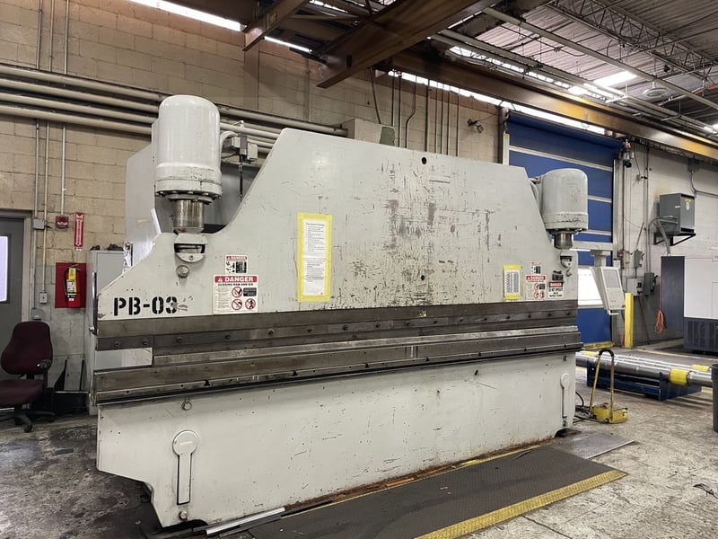 165 Ton, Pacific #J165-14, CNC press brake, 15' overall, 149" between housing, 10" stroke, 30 HP