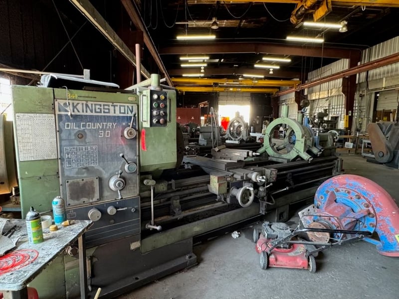 30" Kingston, oil country hollow spindle lathe