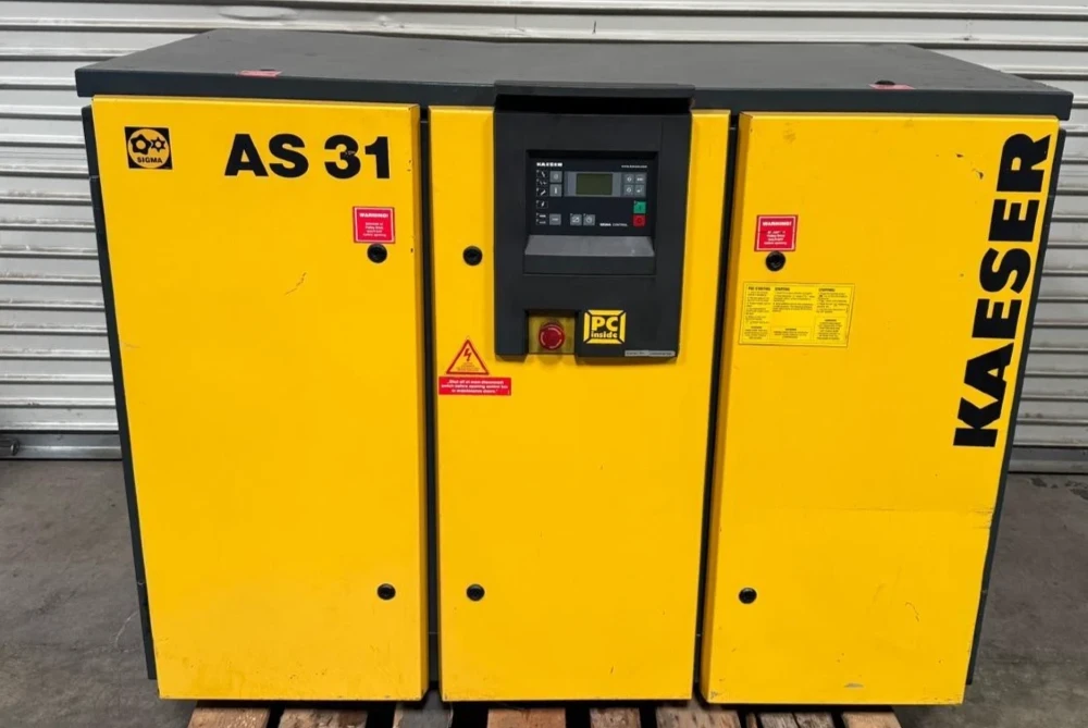 115 cfm, 110 psi, Kaeser #AS-31, Rotary Screw Compressor, 25 HP For ...