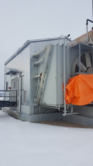 790 HP Geminis #D602, reciprocating compressor, 2-stages, 790 HP @ 1200 RPM Caterpillar G3512TA, 2005