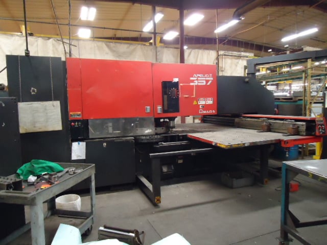 33 Ton, Amada #Apelio / Pega, 50" x 72", Fanuc 05, hydraulic clutch, 1992