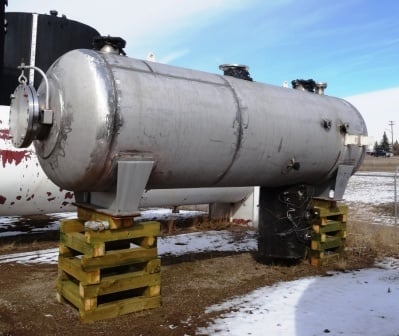 66" x 16' Stainless Steel Flare knockout, 75 bbl, 150 psi, 1989