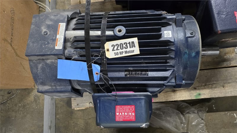 50 HP 1765 RPM Marathon Blue Max #U4VJ326THFPA8038ABL Motor, Frame 326TC, 60 Amps, 460 Volts, 2019