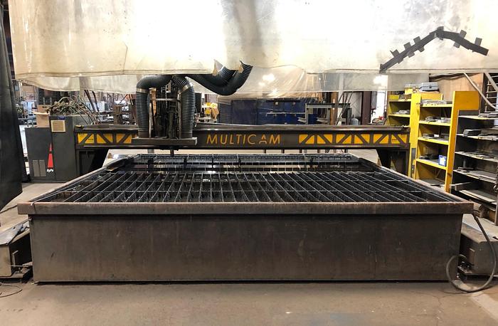 MultiCam #6000, plasma table, 10' x 12' table, Hypertherm APR260 power source, 2008
