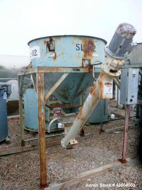 Conair Insulated Drying Hopper, 100 cu.ft. capacity, screw conveyor & controls, mounted on a stand