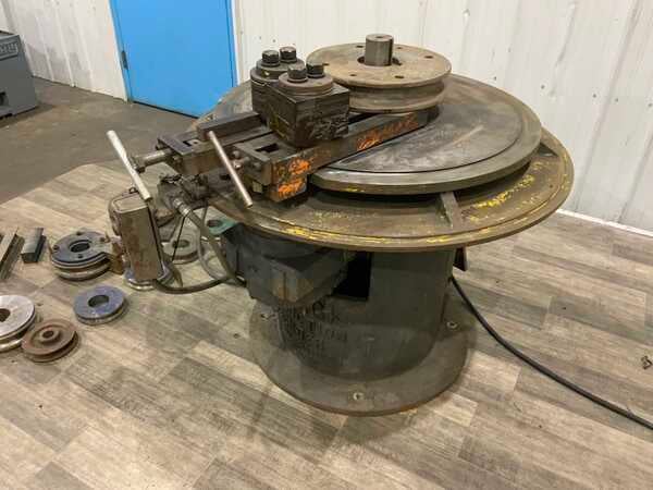 2" Pedrick #A-7, rotary pipe bender, 36" table, 3" spindle diameter, 5 HP