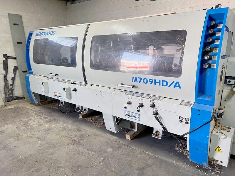 Kentwood #M709HD/A, moulder, 133 hp 230V, 9" working width x 5.9" working height, 20-118 fpm, 2009