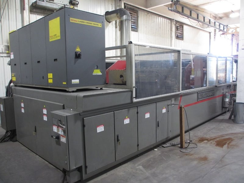 Cincinnati #CL-850, 5000 watt, Fying Optic, 6' x 12' sheet size, dual shuttle tables, 2007
