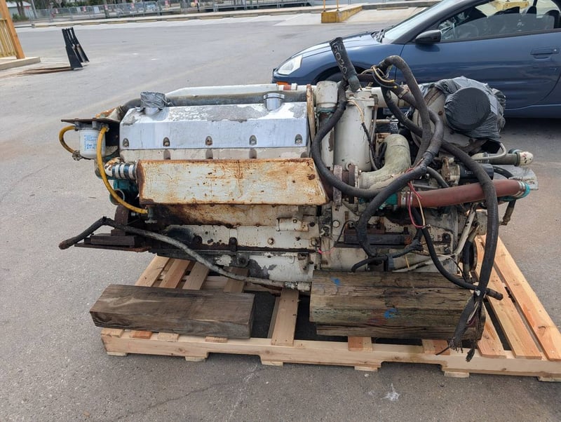 Cummins #903-V, Diesel Engine Marine, w/ Transmissions (2