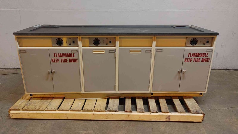 Fisher Hamilton, Flammable Liquid Storage Cabinet w/3 Dials, 96" L x 30" width x 36" H