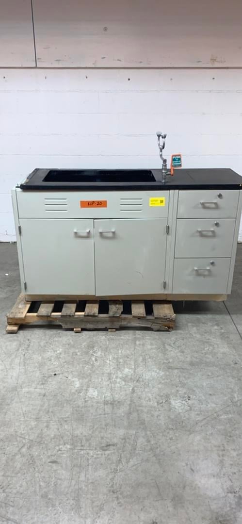 St. Charles, Black Epoxy Sink Bundle, 62" L x 23" width x 48" H