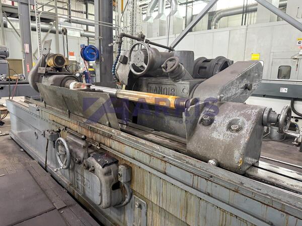 18" x 120" Landis #CH, plain cylindrical grinder, 30" grinding wheel diameter