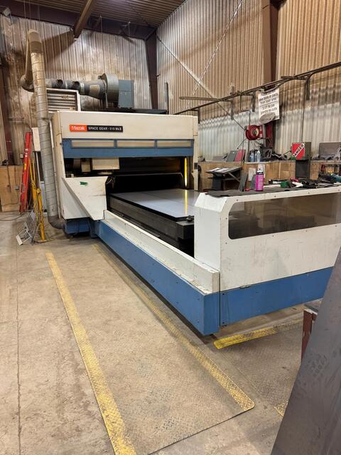 Mazak #Space-Gear-510-MKII, 2500 watt, 5' x 10' table, 82.9