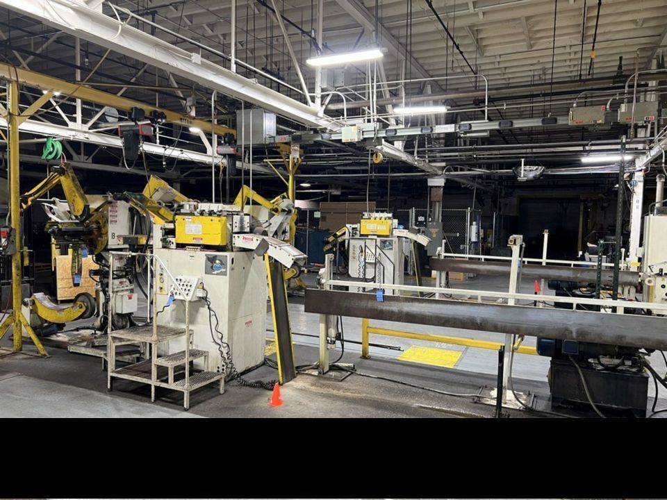 6000 lb. Coe Press Equipment, double end coil reel & straightener comb., 12" width x .250" stock, 3-leaf