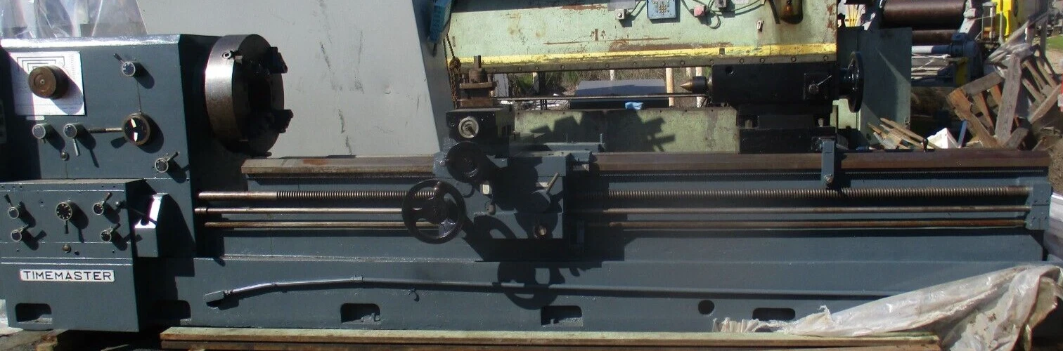 28"/41" x 120" Timemaster #3000/350 oil country lathe, 10" thru hole