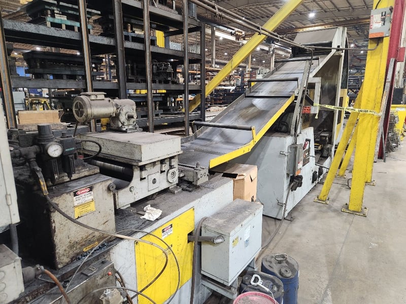 18" x .175", 4" x .250" Dallas #DRF-SH-418, 18" Servo Feed w/pull thru straightener & Feed Lease