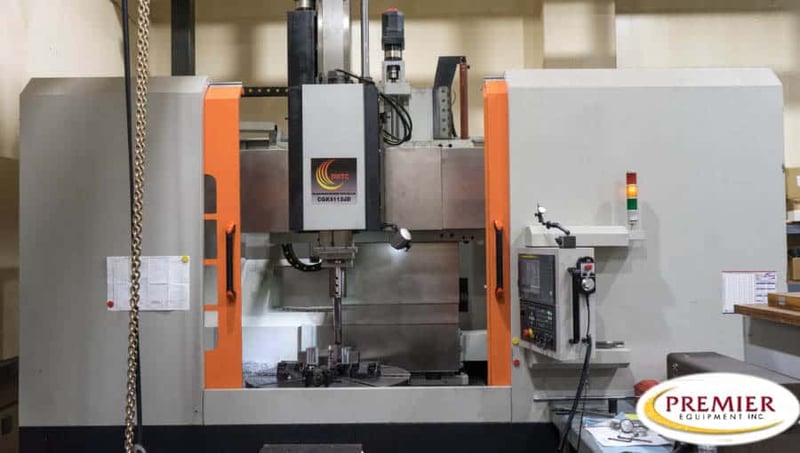 DMTC #CGK5112JD, CNC vertical lathe, Fanuc 0iTF, 47.24" swing, manual 40" chuck, 2019