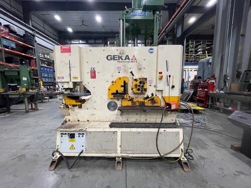 8" x 8" x 3/4" Geka #Hydracrop-165S, ironworker, 165 ton