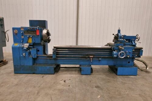 24"/54" x 96"/132" LeBlond, sliding gap bed lathe, 4-jaw 18" chuck, taper attachment