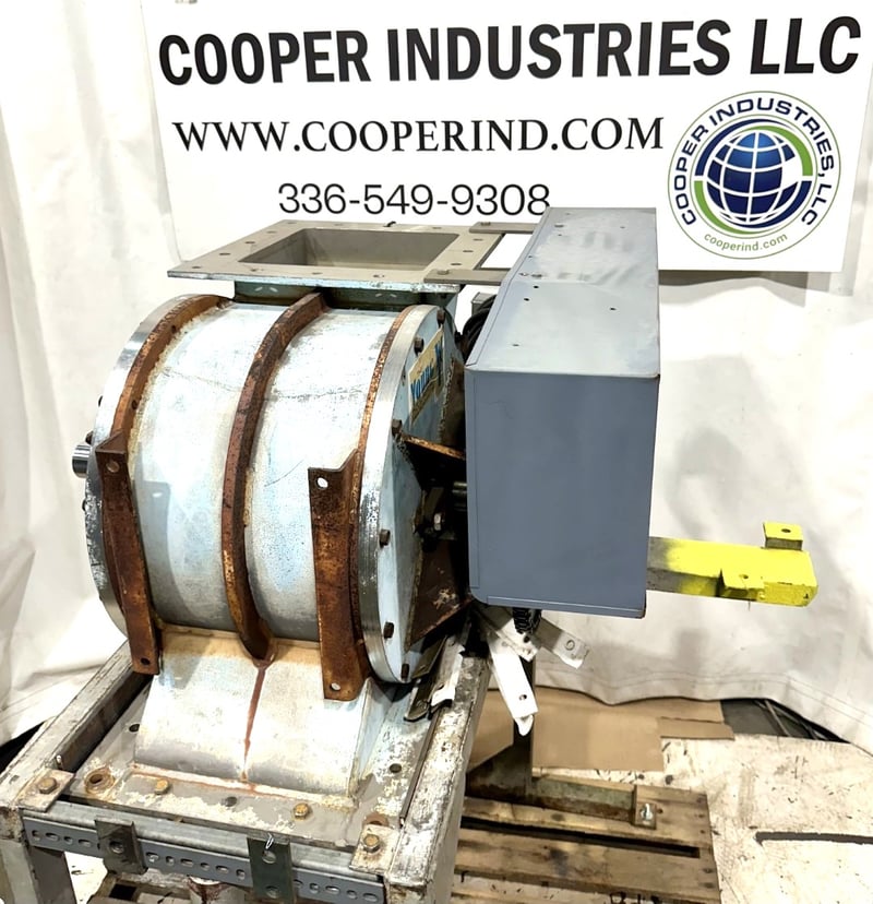 10" Young, Rotary Valve, Stainless Steel, Side Entry Design, 10" x 10" Inlet/Outlet, 1 HP, 208-230-460 V