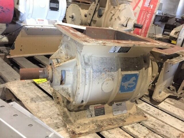 12" MAC #MD-75, Rotary Air Lock Feeder Valve, No Drive, Carbon Steel/Cast Iron