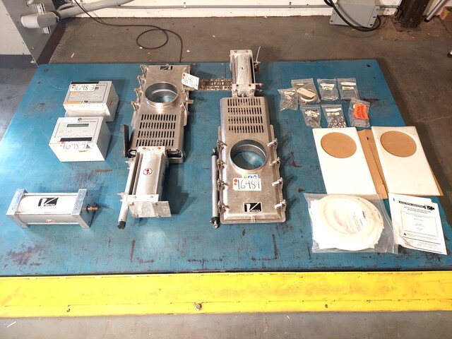 8" Vortex, Positioning Knife Gate Valves & Parts, Never Used