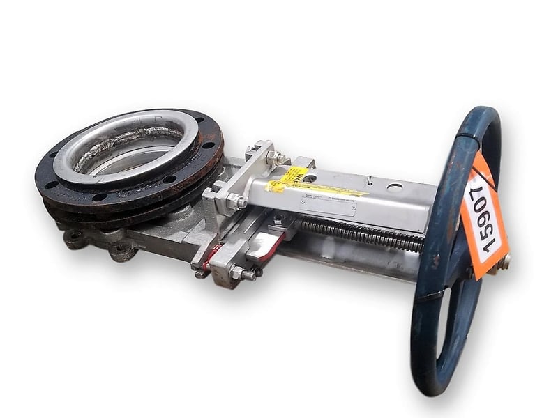 8" ITT Fabri-Valve, Manual Knife Gate, Stainless Steel, Never Used