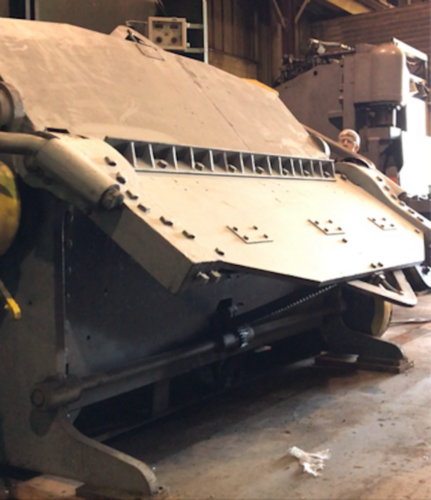 3/8" x 8' Dreis & Krump power leaf brake, mechanical drive, from