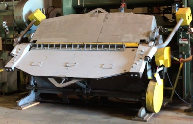 3/8" x 8' Dreis & Krump power leaf brake, mechanical drive, from