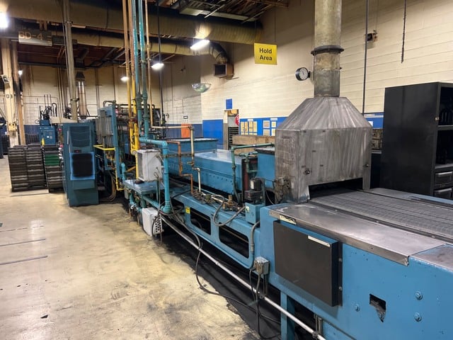 24" x 7" Gasbarre #24E-6Z, Sintering Belt Furnace, 6 zone, 24" #2 Stainless Steel PH/ceramic HH, 2070°F, 480