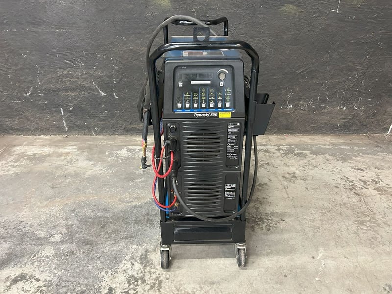 Miller #Dynasty-350, AC/DC tig & stick welder, 300 amp, water cooled packaged, ground clamp