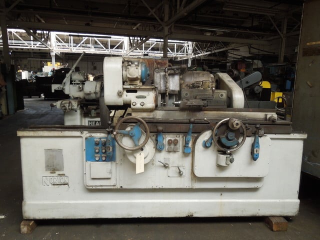 6" x 30" Norton #CTU, plain cylindrical grinder, 24" x 5" x 12" grinding wheel, 2-240 IPM, 7.5 HP, 1800 RPM