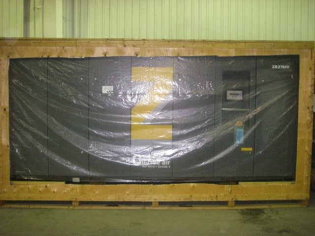1378 cfm, 150 psi, Atlas Copco #ZR275FF, oil free, dryer, 350HP, 460V, #A-1752